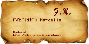 Fülöp Marcella névjegykártya