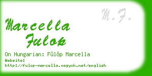 marcella fulop business card